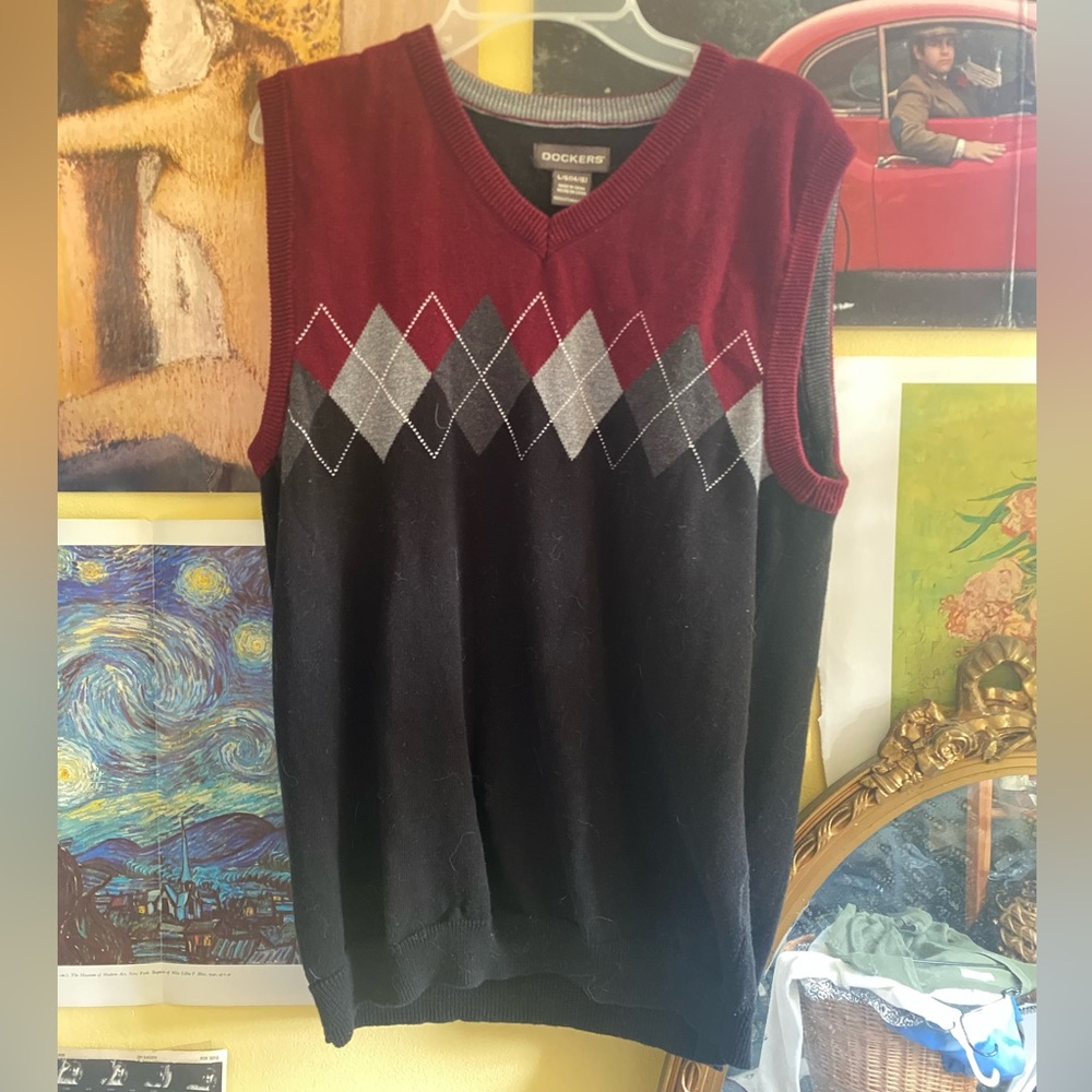 argyle sweater vest